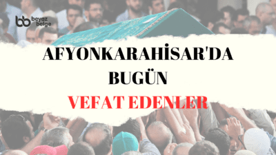 Afyonkarahisar Belediyesi, bugün iki cenaze haberi paylaştı. İşte detaylar: Fatma
