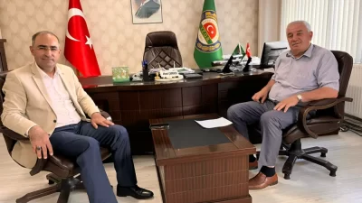 Ziyaretleri sonrasında Afyonkarahisar Ziraat Odası Başkanı Ahmet Çankaya ile birlikte