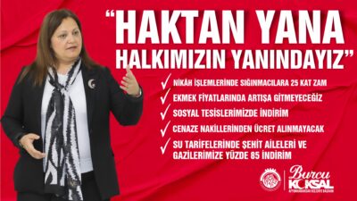 Belediye Başkanımız Burcu Köksal böyle konuştu: “HAKTAN YANA HALKIMIZIN YANINDAYIZ”