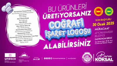 COĞRAFİ İŞARETLİ ÜRÜNLER İÇİN LOGO KULLANIM HAKKI BAŞVURULARI BAŞLADI Afyonkarahisar
