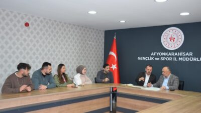 Afyonkarahisar’da Şubat Ayında Başlayacak Yetenek Taraması kapsamında toplantı düzenlendi