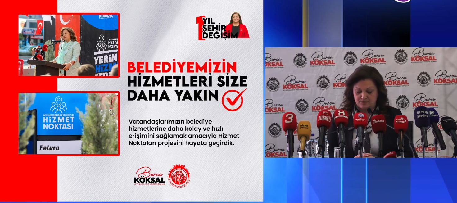 Afyonkarahisar Belediye Başkanı Burcu Köksal, basın toplantısı sonrası gazetecilerin sorularını