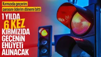 Ali Yerlikaya: 1 yılda 6 kez kırmızı ışık ihlali yapanların