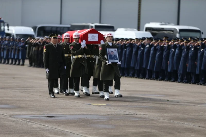 F-16 kazasında şehit düşen Hava Pilot Binbaşı İbrahim Bolat için