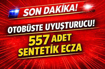 Afyonkarahisar’ın Düzağaç beldesinde polis ekiplerince kontrol edilen otobüste yapılan aramada