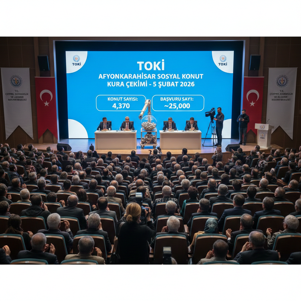 Afyonkarahisar TOKİ Kura Çekimi Yarın Başlıyor! 4 Bin 370 Konut