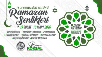 Afyonkarahisar Ramazan programı kapsamında iftar çadırları, yemek dağıtımları, kültürel etkinlikler