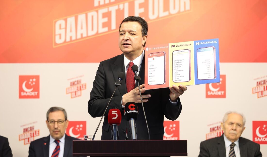 Saadet Partisi Genel Başkanı Mahmut Arıkan, kamu bankalarının mobil uygulamalarında