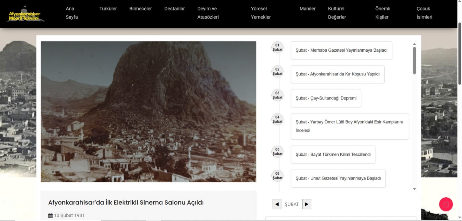 Afyonkarahisar Dumlupınar Bilim ve Sanat Merkezi öğrencileri, kent tarihini ve