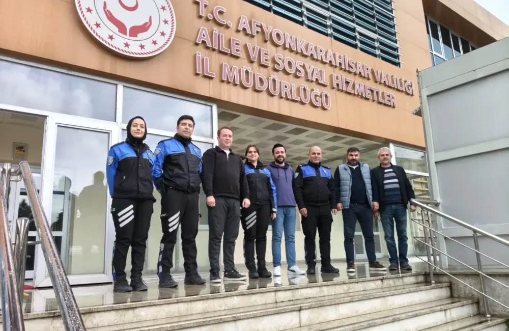 Afyonkarahisar İl Emniyet Müdürlüğü görevlilerince kamu kurumlarıyla iş birliği ve