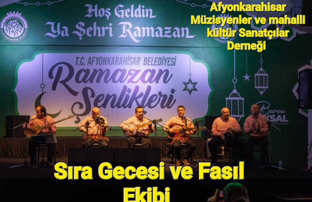 Ramazan Sofralarına Müzik Dokunuşu Afyonkarahisar Belediyesi, mübarek Ramazan ayı kapsamında