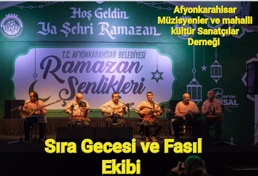 Ramazan Sofralarına Müzik Dokunuşu Afyonkarahisar Belediyesi, mübarek Ramazan ayı kapsamında