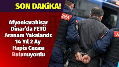 AFYONKARAHİSAR – Afyonkarahisar’ın Dinar ilçesinde, FETÖ/PDY silahlı terör örgütü üyeliği