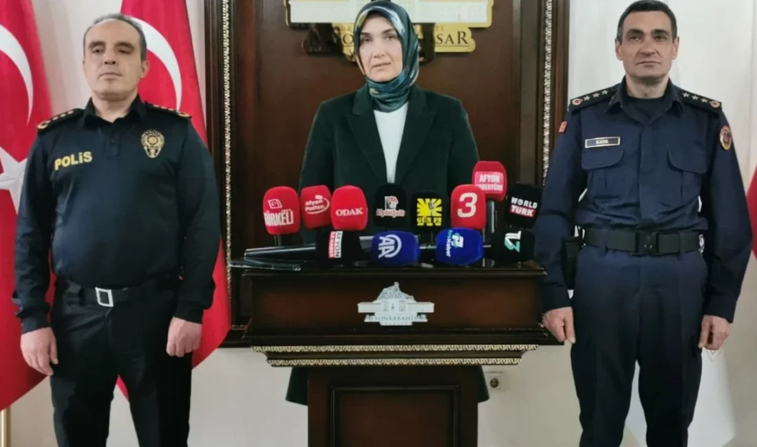 Afyonkarahisar asayiş raporu açıklandı. Vali Kübra Güran Yiğitbaşı, son bir