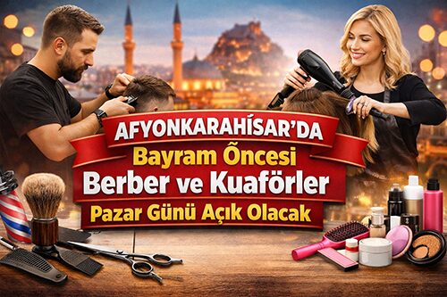 Afyonkarahisar’da yaklaşan bayram öncesi yoğunluğun önüne geçmek amacıyla 15 Mart