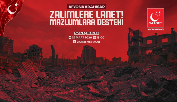 Afyonkarahisar’da önemli bir toplumsal farkındalık etkinliği düzenleniyor. Saadet Partisi Afyonkarahisar