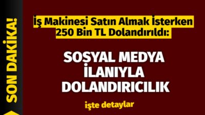 &nbsp; Sosyal Medya İlanıyla 250 Bin TL Dolandırıcılık: 2 Kişi