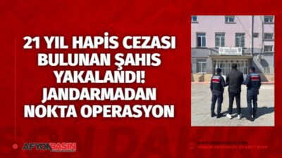 &nbsp; 📰 Jandarmadan başarılı çalışma Afyonkarahisar İl Jandarma Komutanlığı ekiplerince