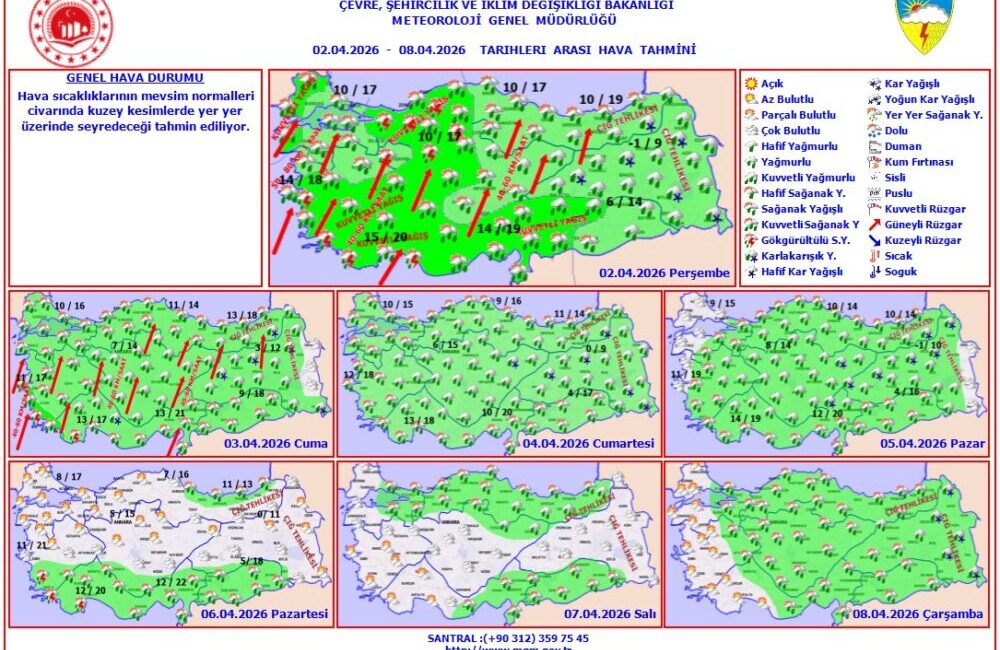 Meteoroloji yetkililerinden yapılan son değerlendirmelere göre Afyonkarahisar ve çevresi serin