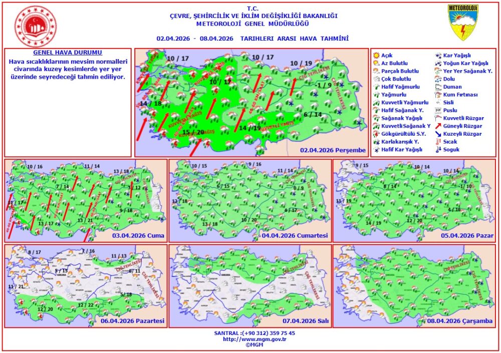 Meteoroloji yetkililerinden yapılan son değerlendirmelere göre Afyonkarahisar ve çevresi serin