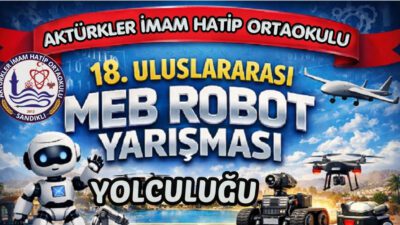 &nbsp; Afyonkarahisar’ın Sandıklı ilçesinde eğitim gören öğrenciler, geliştirdikleri robot projeyle