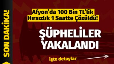 Afyon’da Hırsızlık Olayı Kısa Sürede Aydınlatıldı Afyonkarahisar’da bir vatandaşa ait