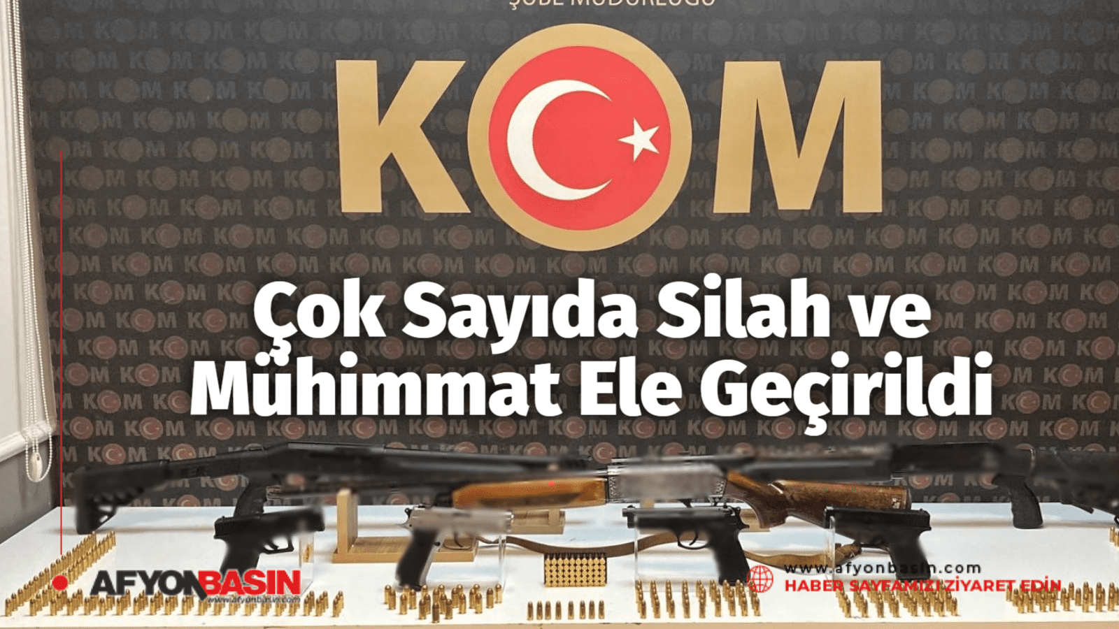 Afyonkarahisar Emniyet Müdürlüğü ekiplerince silah satış ve ticaretinin önlenmesine yönelik
