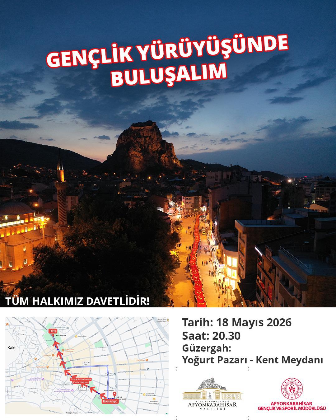 Afyonkarahisar, 19 Mayıs Atatürk’ü Anma, Gençlik ve Spor Bayramı etkinlikleri