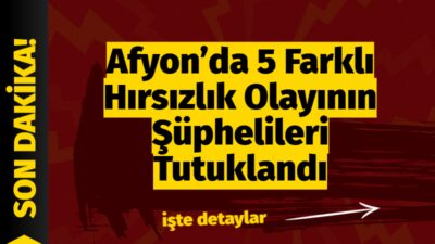 &nbsp; Afyonkarahisar Emniyet Müdürlüğü ekiplerince kent genelinde meydana gelen 5