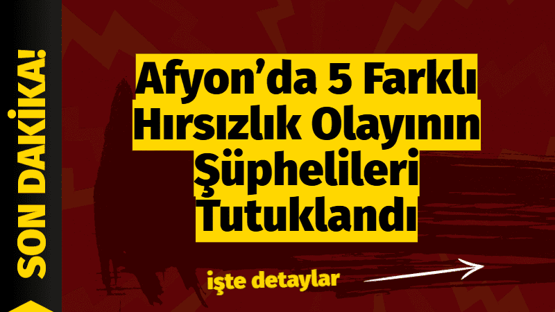 &nbsp; Afyonkarahisar Emniyet Müdürlüğü ekiplerince kent genelinde meydana gelen 5