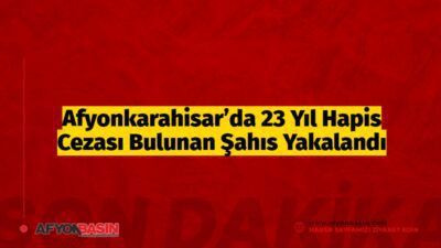Afyonkarahisar Emniyet Müdürlüğü ekipleri tarafından aranan şahısların yakalanmasına yönelik sürdürülen