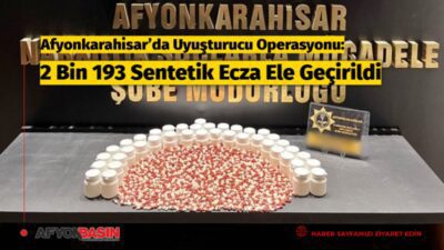 Afyonkarahisar İl Emniyet Müdürlüğü ekiplerince gerçekleştirilen denetimler kapsamında uygulama noktasında