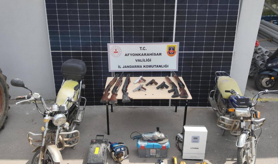 Afyonkarahisar İl Jandarma Komutanlığı, Jandarma Dedektifleri (JASAT) tarafından 10 Mayıs