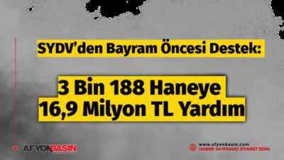 Sosyal Yardımlaşma ve Dayanışma Vakfı (SYDV), yaklaşan Kurban Bayramı öncesinde