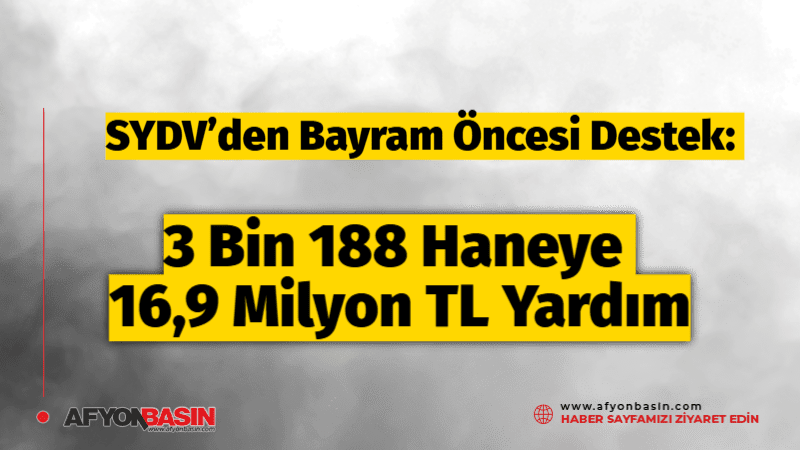 Sosyal Yardımlaşma ve Dayanışma Vakfı (SYDV), yaklaşan Kurban Bayramı öncesinde