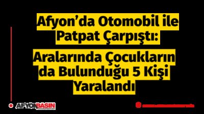 Afyonkarahisar’ın Sülümenli beldesi yakınlarında meydana gelen trafik kazasında otomobil ile