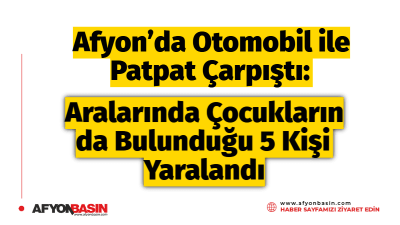 Afyonkarahisar’ın Sülümenli beldesi yakınlarında meydana gelen trafik kazasında otomobil ile