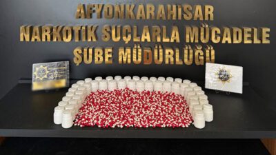 Afyonkarahisar Emniyet Müdürlüğü ekiplerince gerçekleştirilen uyuşturucu operasyonlarında binlerce sentetik ecza