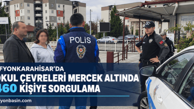 Afyonkarahisar İl Emniyet Müdürlüğü ekipleri, öğrencilerin huzur ve güven içerisinde