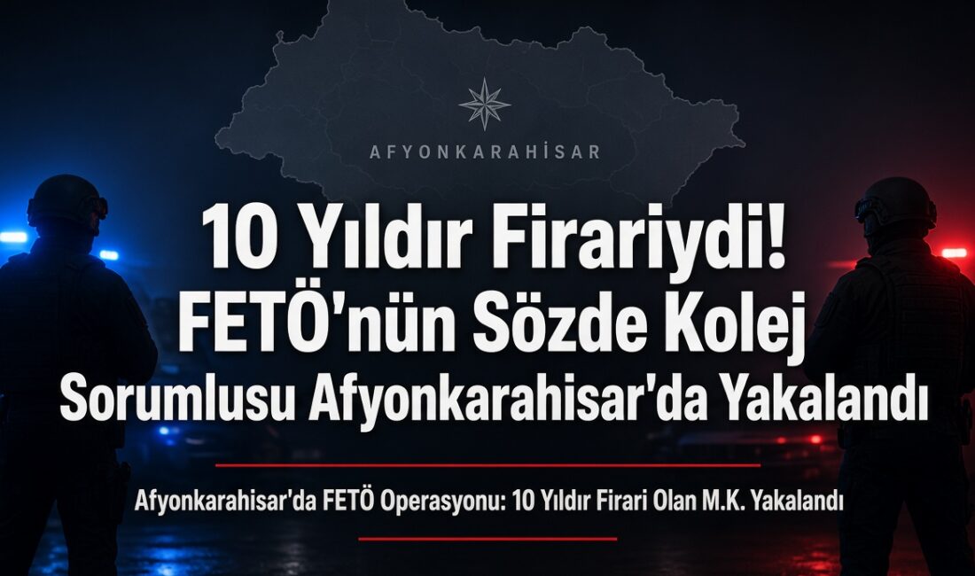 10 Yıldır Firariydi! FETÖ’nün Sözde Kolej Sorumlusu Afyonkarahisar’da Yakalandı FETÖ/PDY üyeliğinden aranan ve yaklaşık 10 yıldır firari olduğu belirtilen