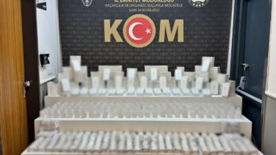 Afyonkarahisar’ın Bolvadin ilçesinde şüphe üzerine durdurulan bir araçta yapılan aramada
