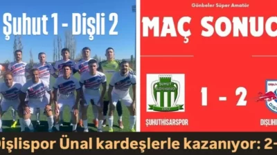 Afyon Gönbeler Süper Amatör Lig’in 5. hafta mücadelesinde Dişli Belediyesi