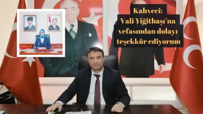 Milliyetçi Hareket Partisi İl Başkanı Ahmet Kahveci, Afyonkarahisar Valisi Kübra