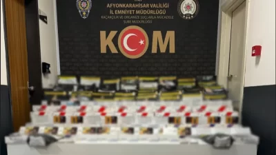 Afyonkarahisar İl Emniyet Müdürlüğü, sorumluluk alanında kaçakçılık faaliyetlerinin önlenmesi ve