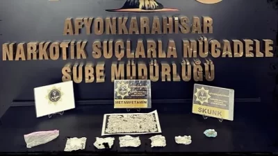 Afyonkarahisar Emniyet Müdürlüğü, Narkotik Suçlarla Mücadele Şube Müdürlüğü tarafından gerçekleştirilen