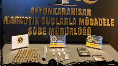 Afyonkarahisar Emniyet Müdürlüğü Narkotik Suçlarla Mücadele Şube Müdürlüğü tarafından gerçekleştirilen