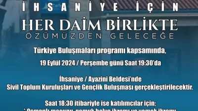 İhsaniye Belediyesi, gençleri bir araya getirmek amacıyla düzenlediği Gençlik Buluşması