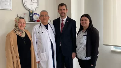 Yağcı’nın ilk durağı Özel Fuar Hastanesi oldu. Burada bir açıklama