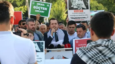 Saadet Partisi Afyonkarahisar İl Başkanı Beytullah Karataş, İsrail’in Filistin’e yönelik
