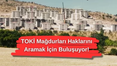 Gökçe TOKİ mağdurları, yaşadıkları mağduriyetleri dile getirmek ve haklarını savunmak